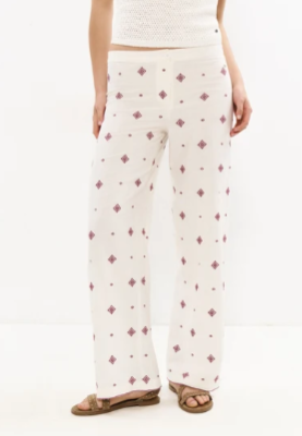 Pantalon Bordado Cenefa