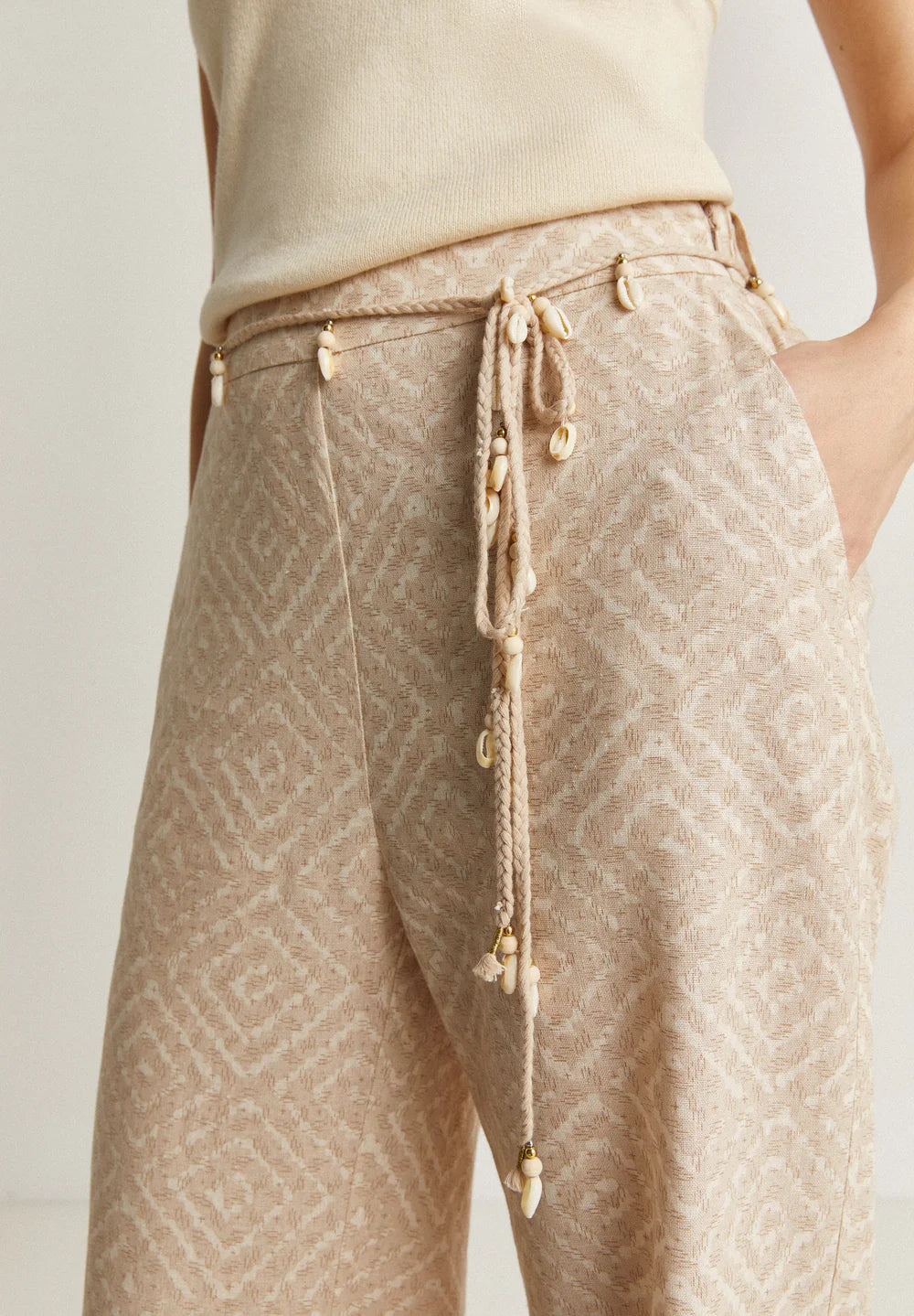 Pantalon Trim Print