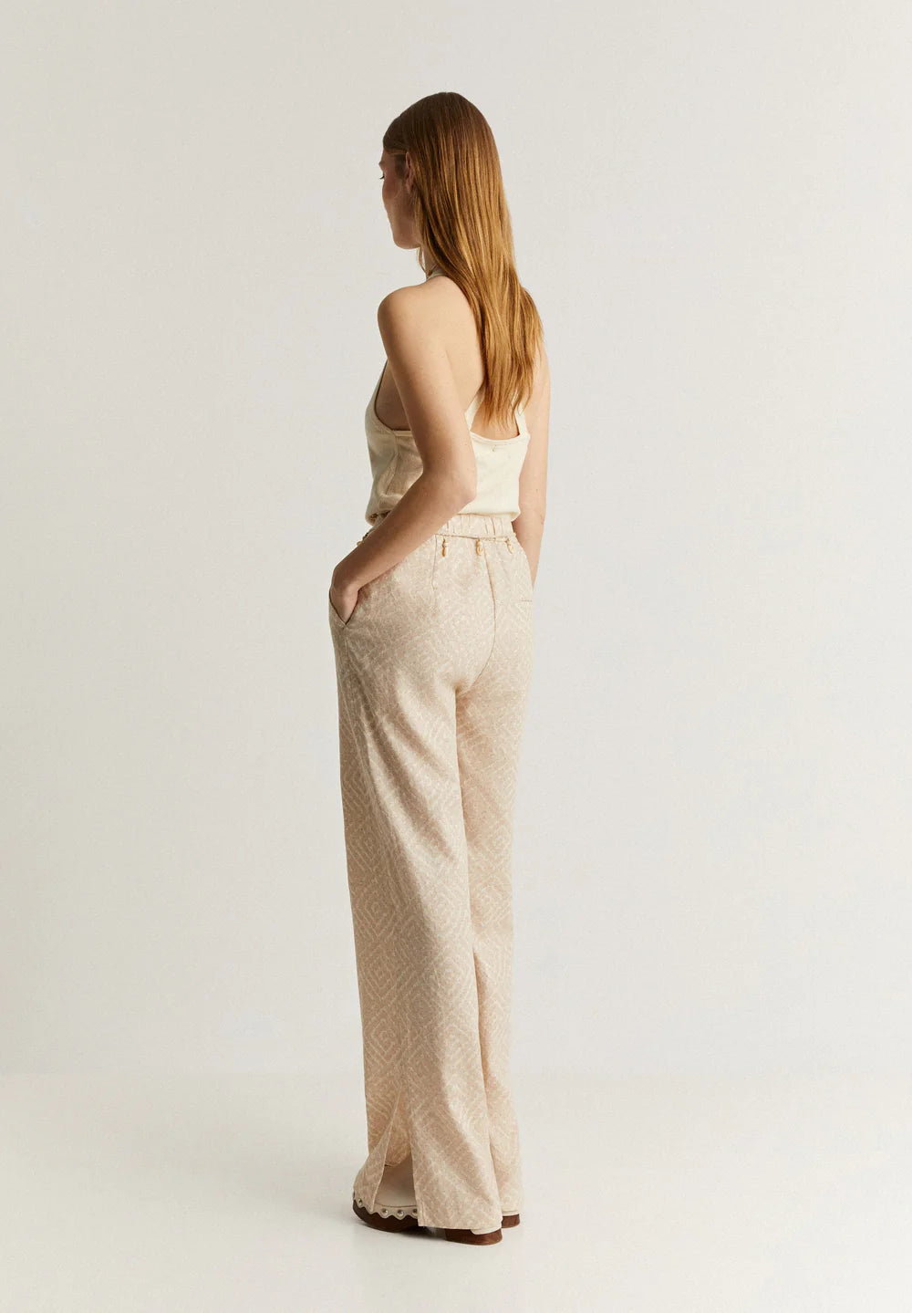 Pantalon Trim Print