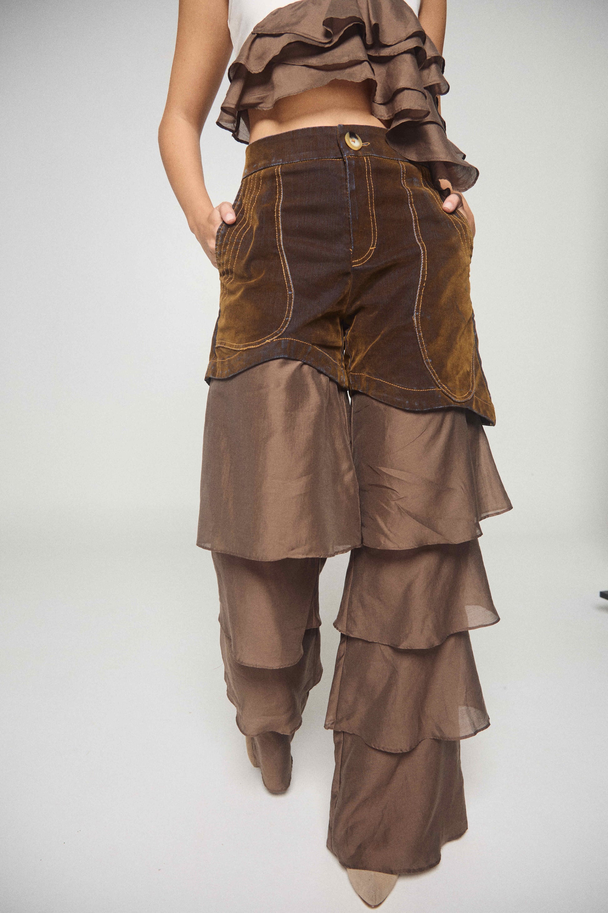 Pantalón Ala De Luna ZIERRA LEONA PANTALONES Malva CO