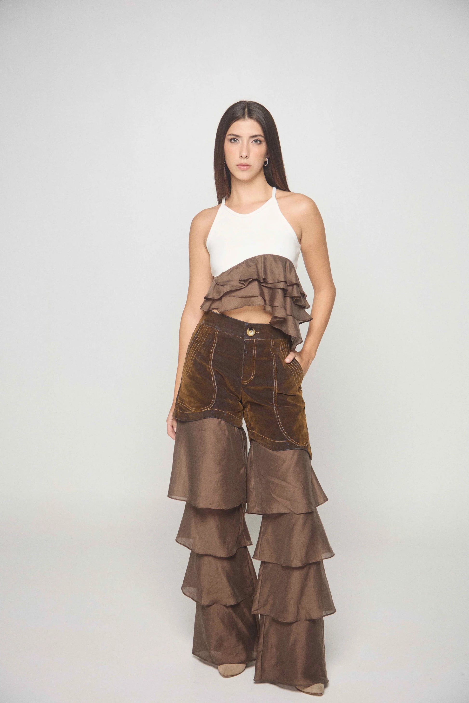 Pantalón Ala De Luna ZIERRA LEONA PANTALONES Malva CO