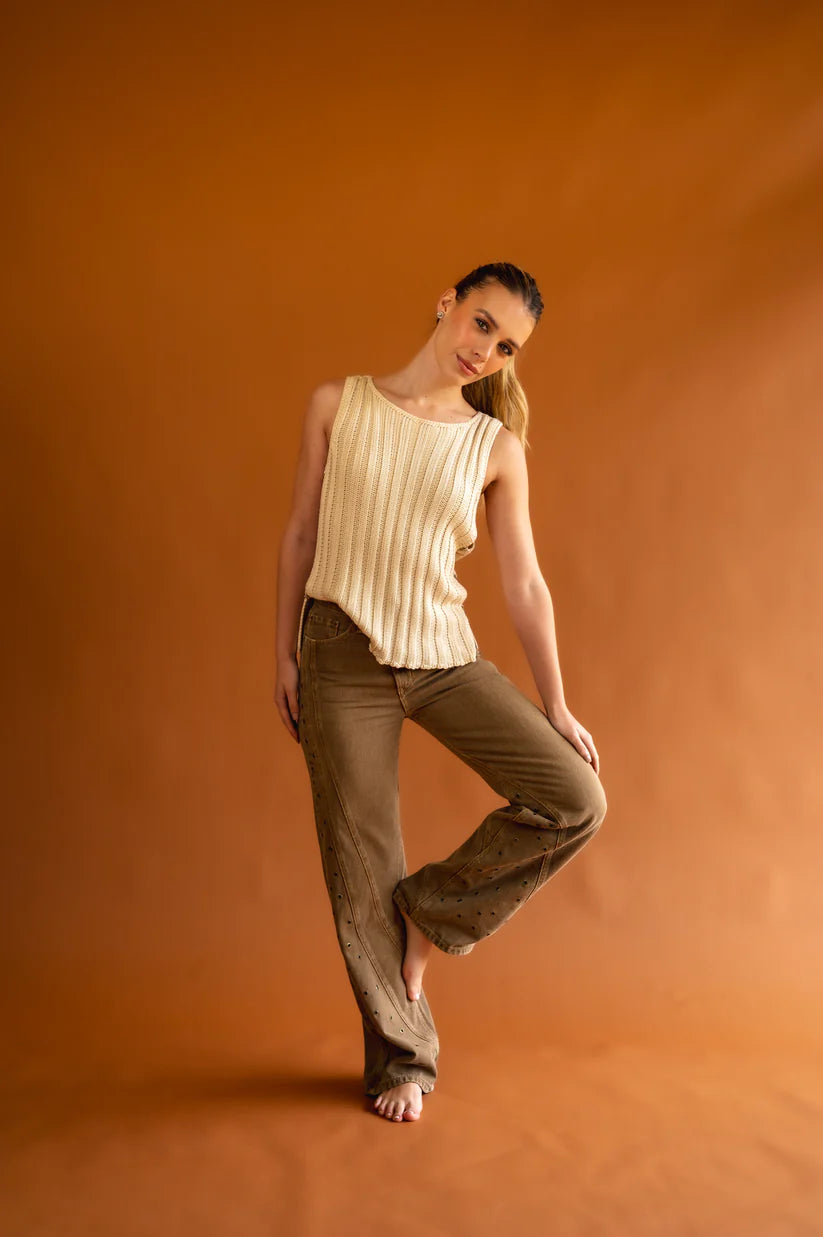 Pantalon Coco PANTALONES Malva CO