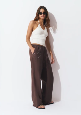 Pantalon Fluido Tachas