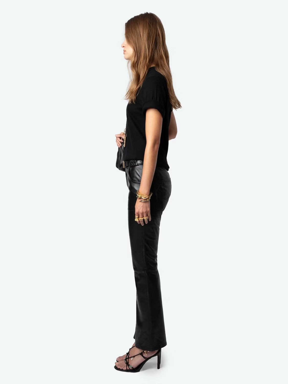 Pantalón Cuir Lisse ZADIG ET VOLTAIRE PANTALONES Malva CO