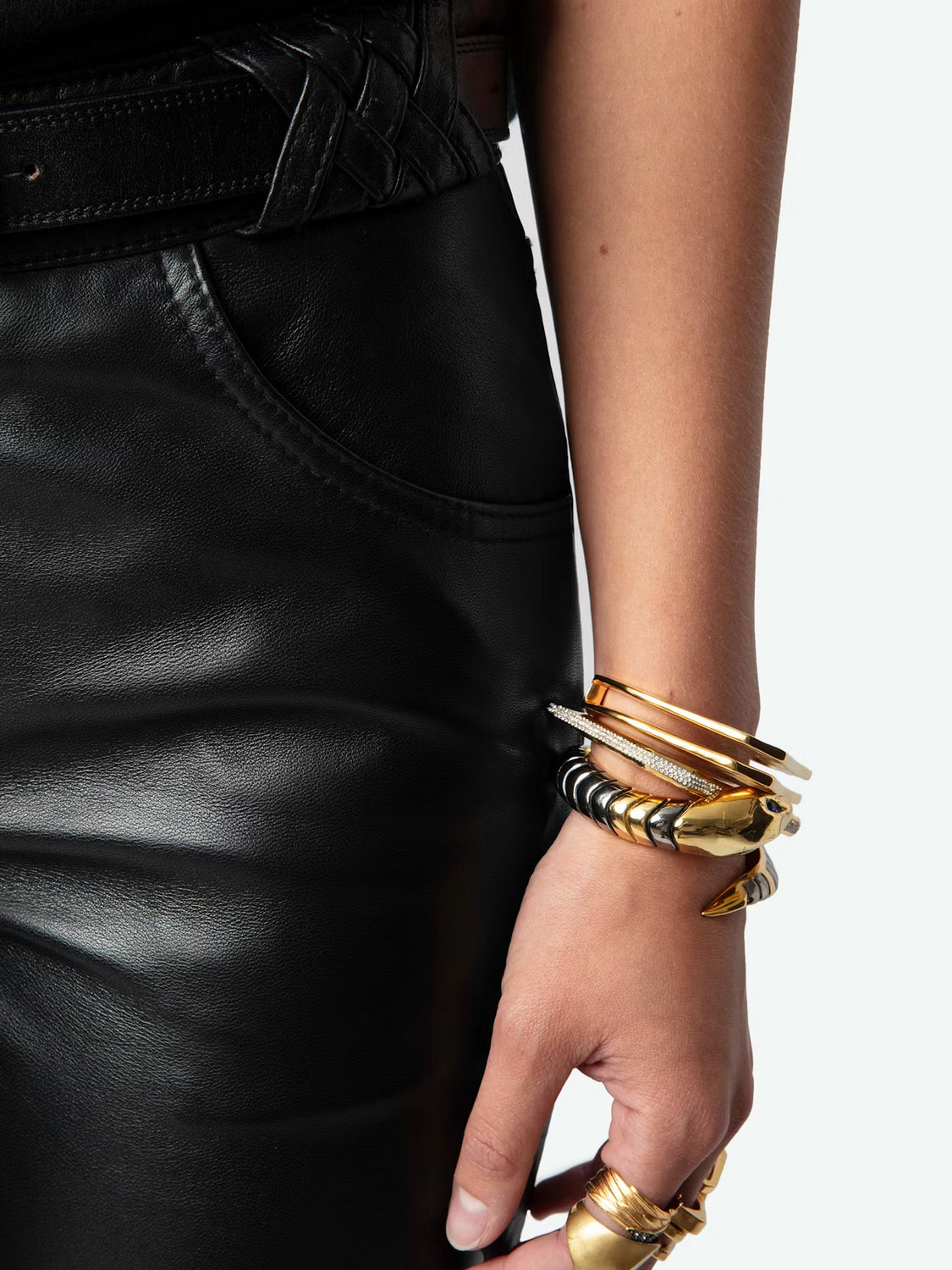 Pantalón Cuir Lisse ZADIG ET VOLTAIRE PANTALONES Malva CO