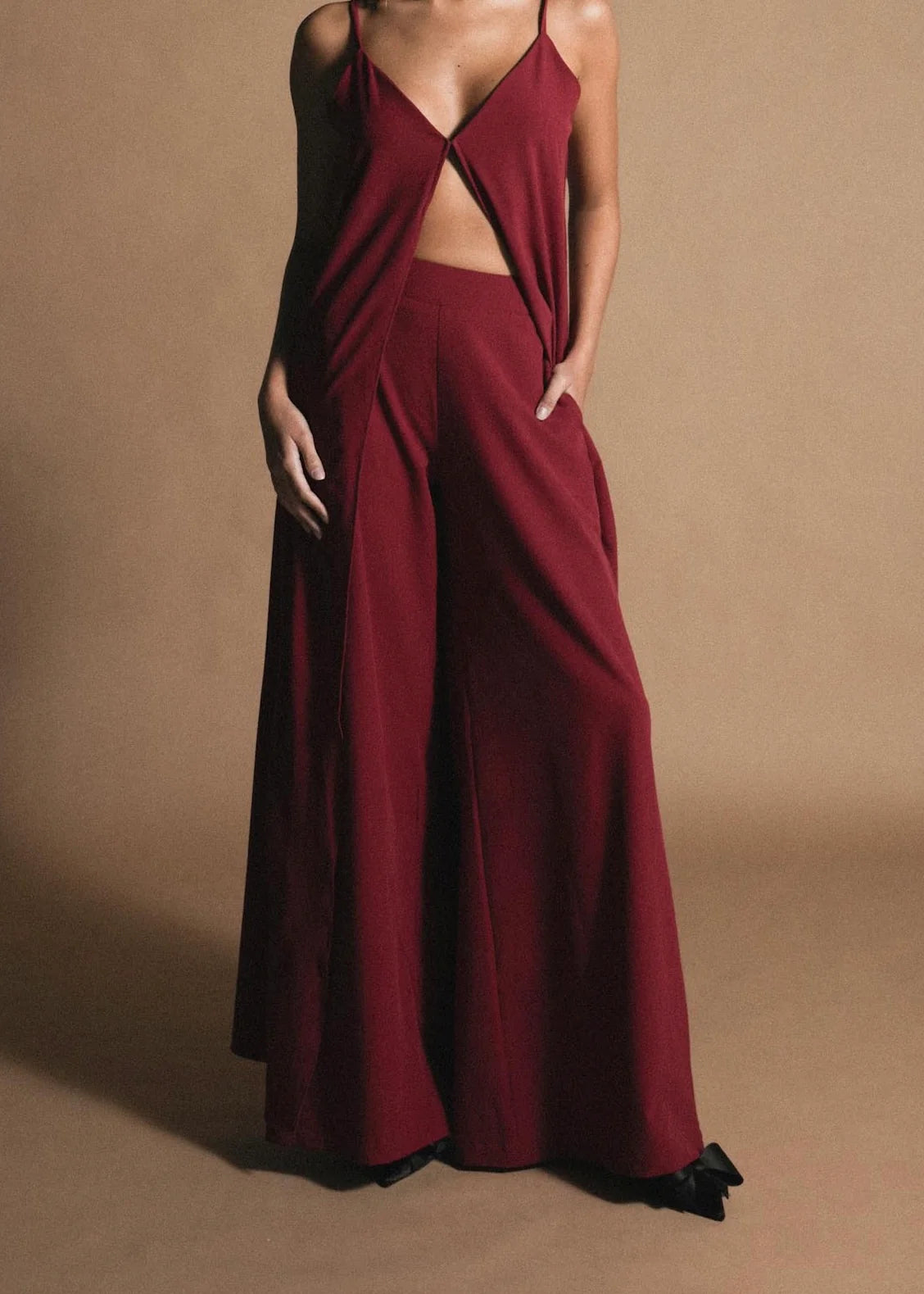 Pantalon Miss Late Vinotinto