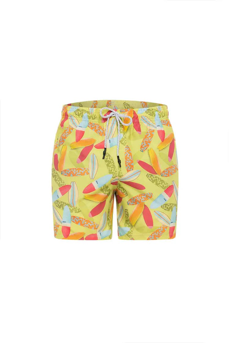 Pantaloneta Surfboards Green