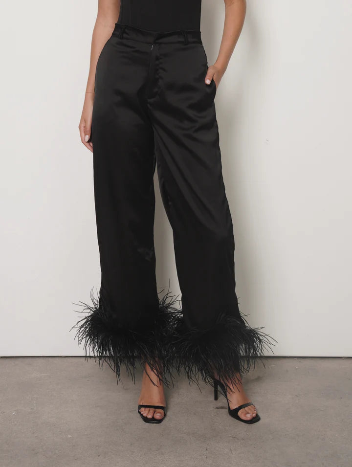 Pantalón De Terciopelo Negro