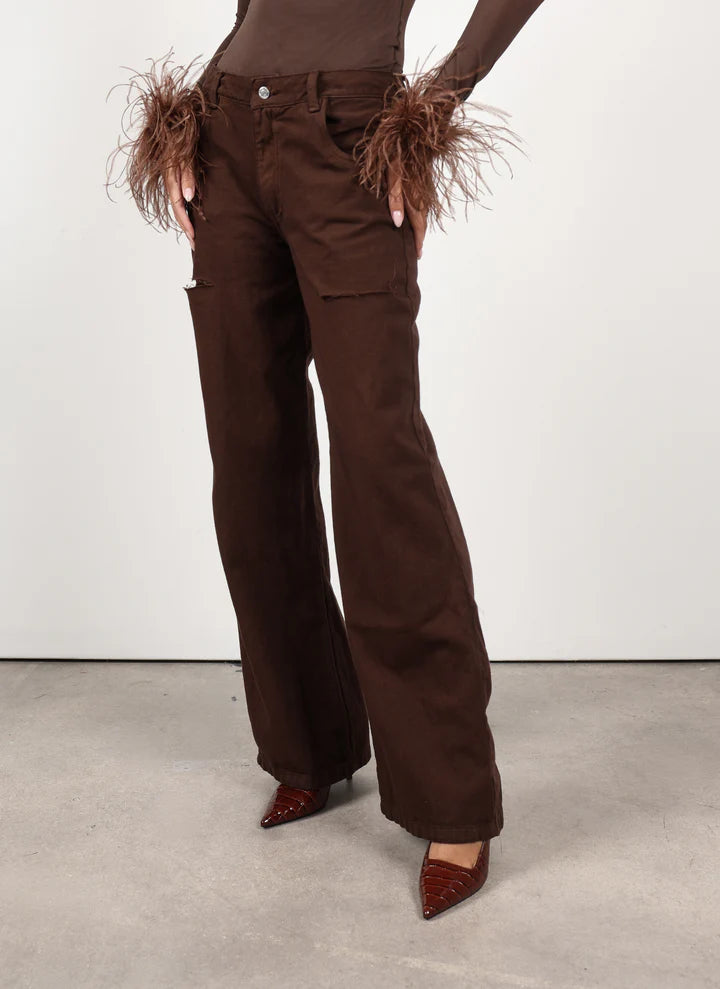 Jeans  Zaha Marron