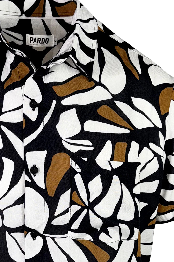 Camisa Follaje Blanco