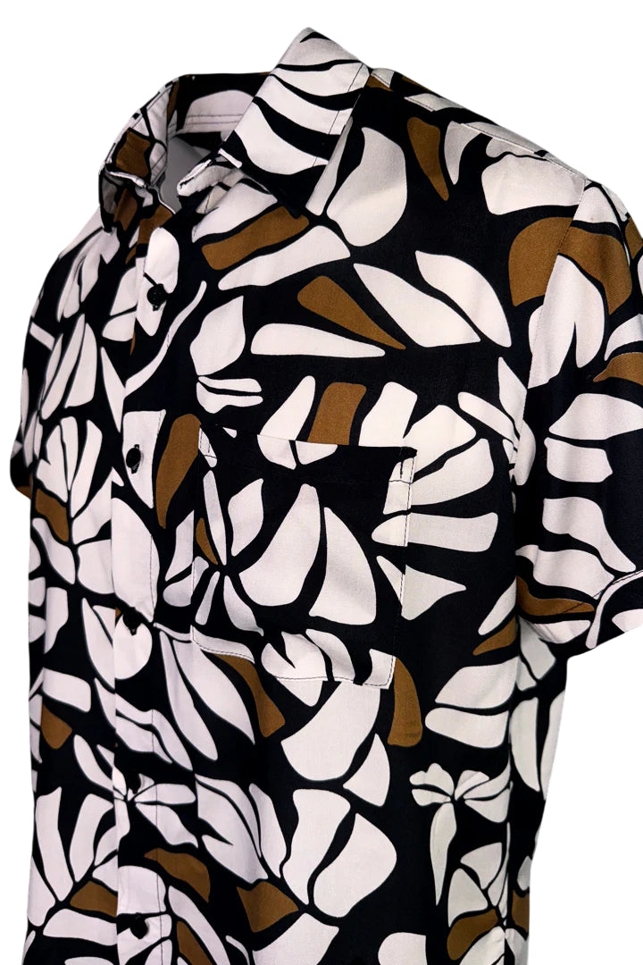 Camisa Follaje Blanco