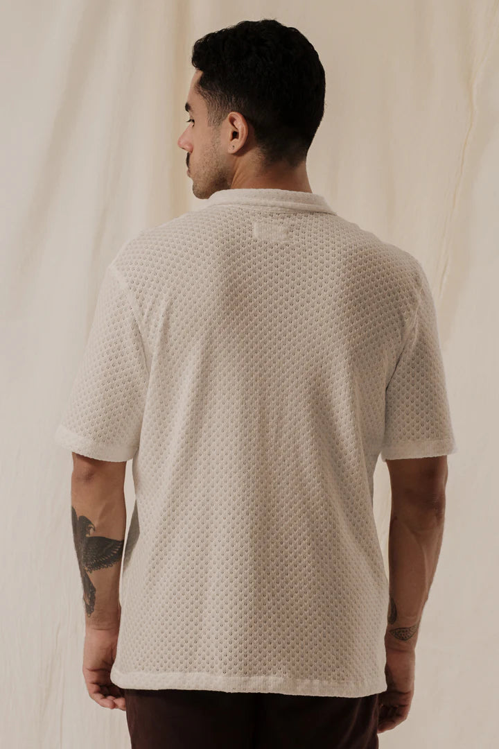 Camisa Tejida Beige