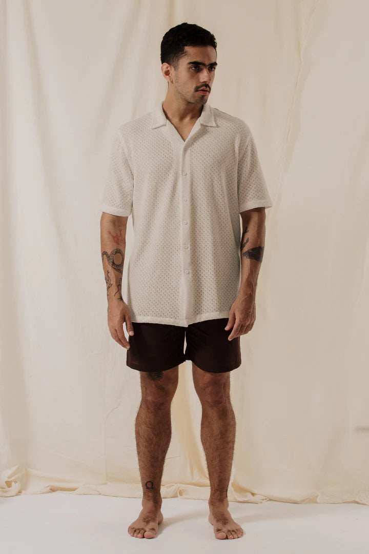 Camisa Tejida Beige
