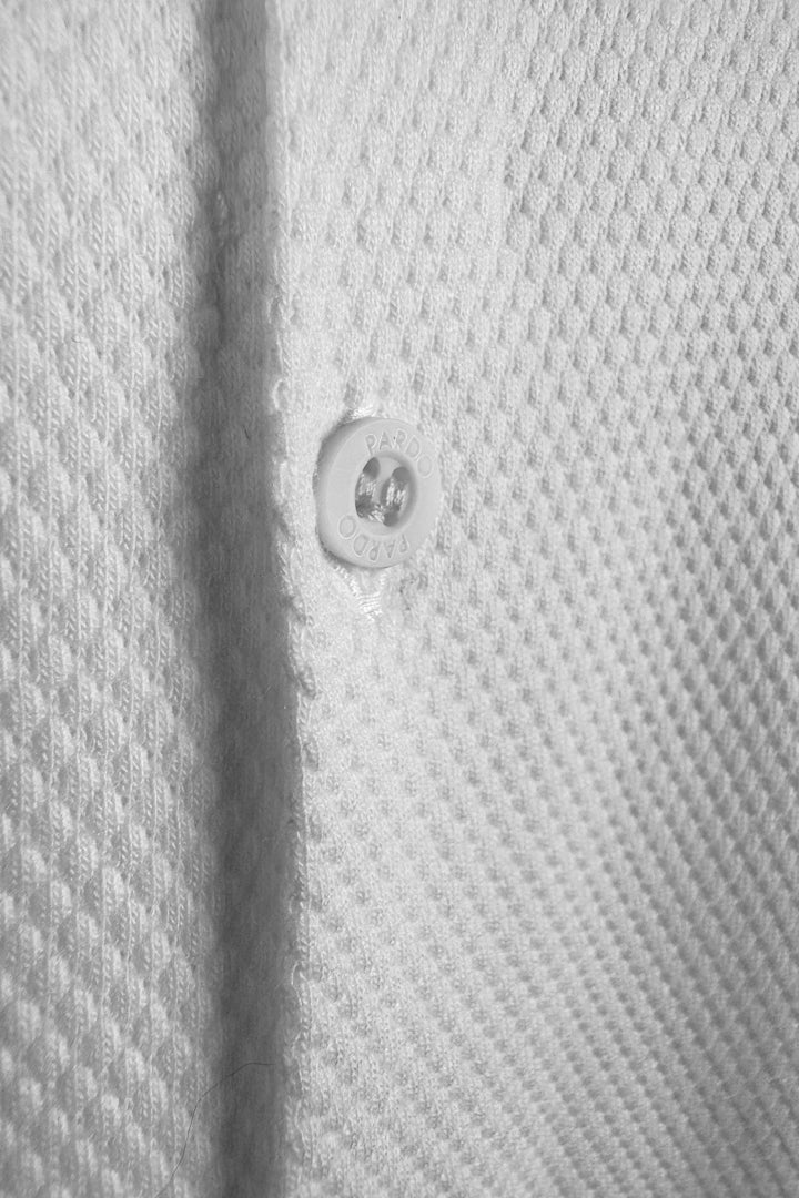 Camisa Tejida Minirombos Marfil