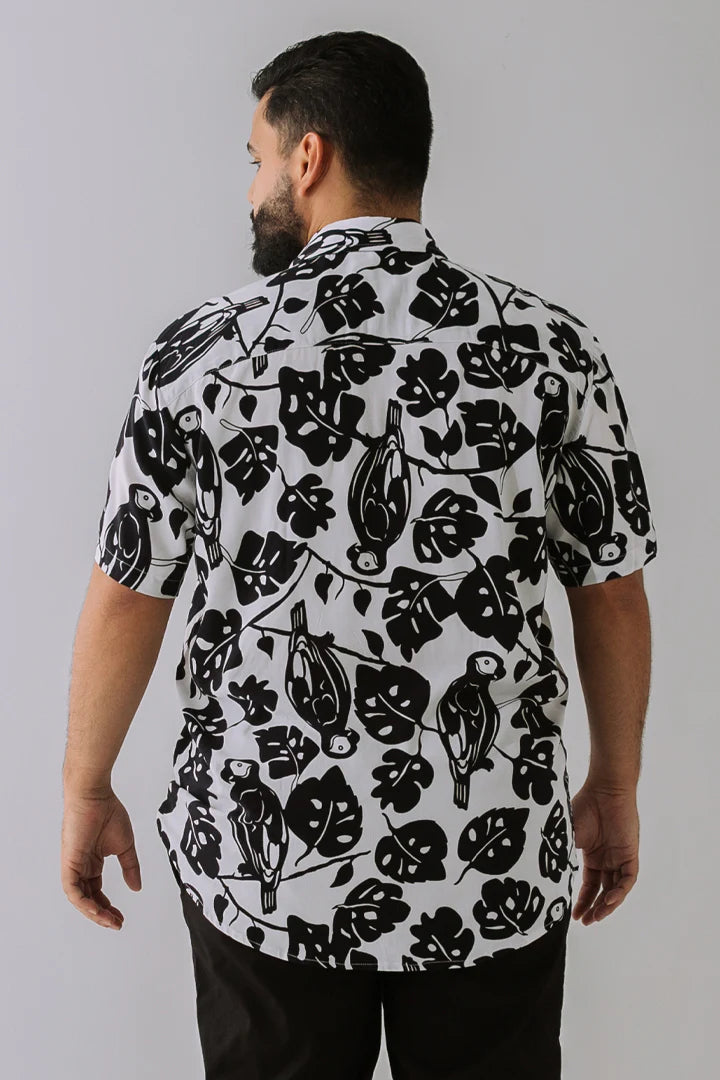 Camisa Loros y Hojas