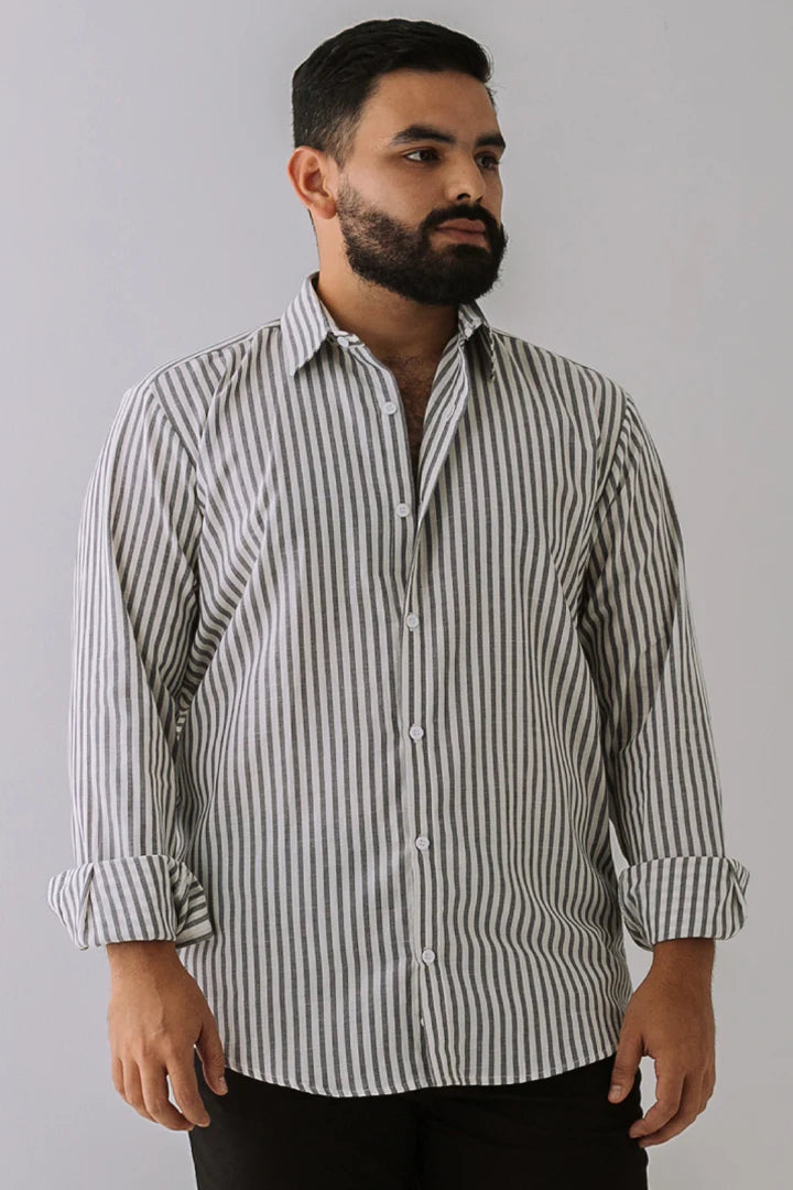 Camisa Rayas Blancas Y Azules