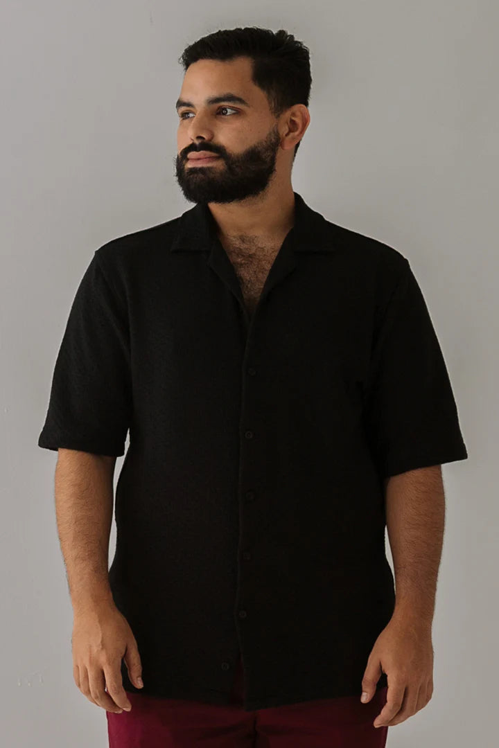 Camisa Tejida Negra