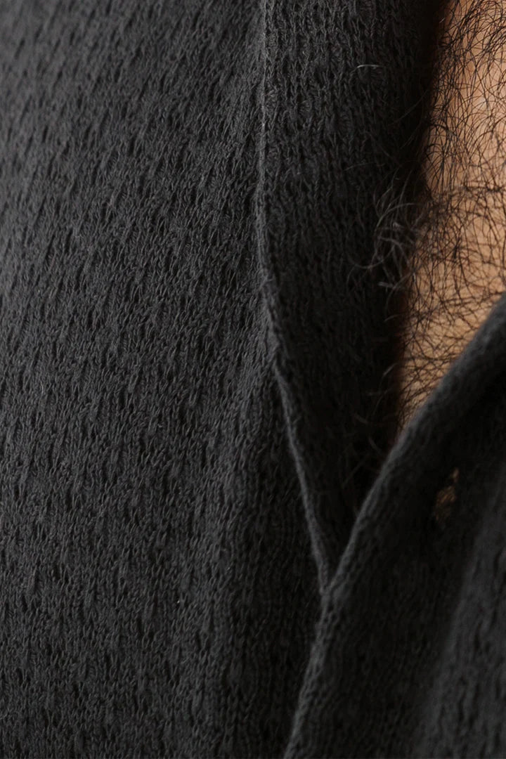 Camisa Tejida Negra