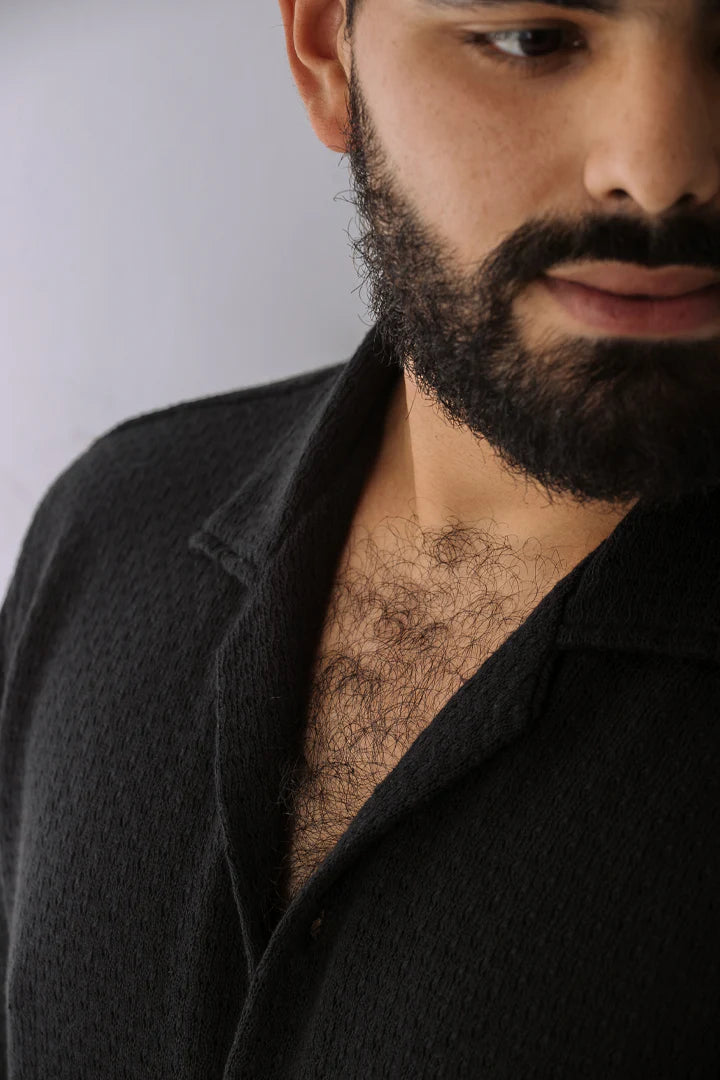 Camisa Tejida Negra