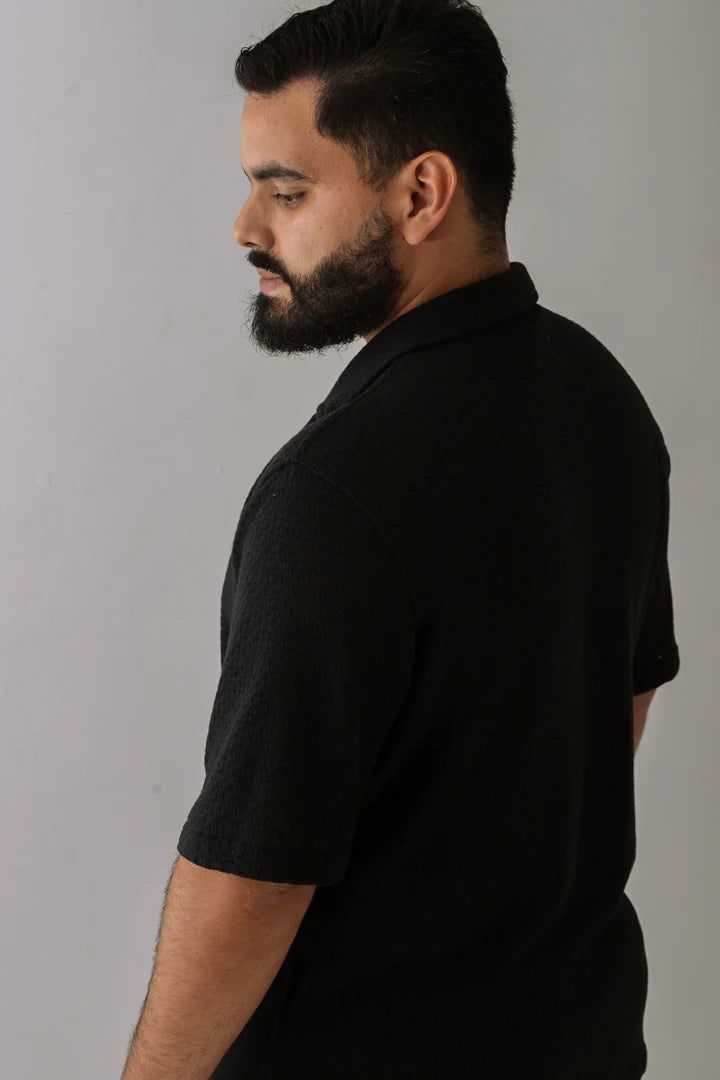 Camisa Tejida Negra PARDO CAMISAS Malva CO