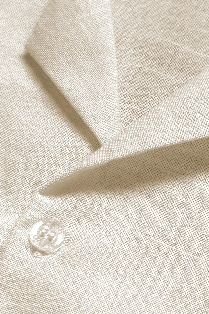 Camisa Lino Beige