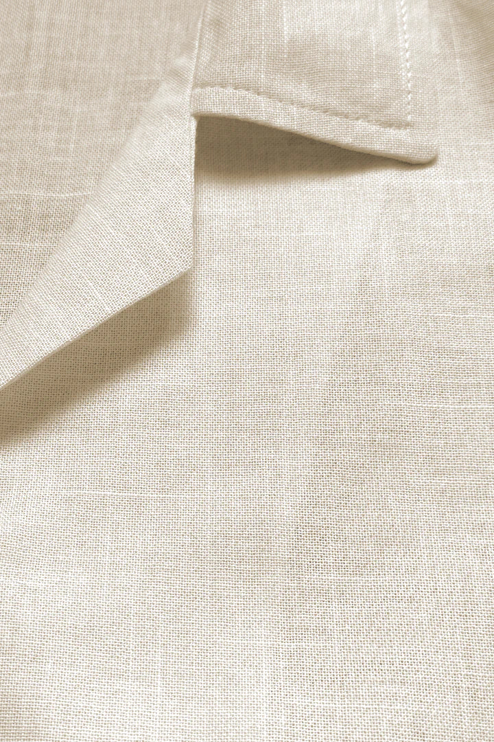 Camisa Lino Beige