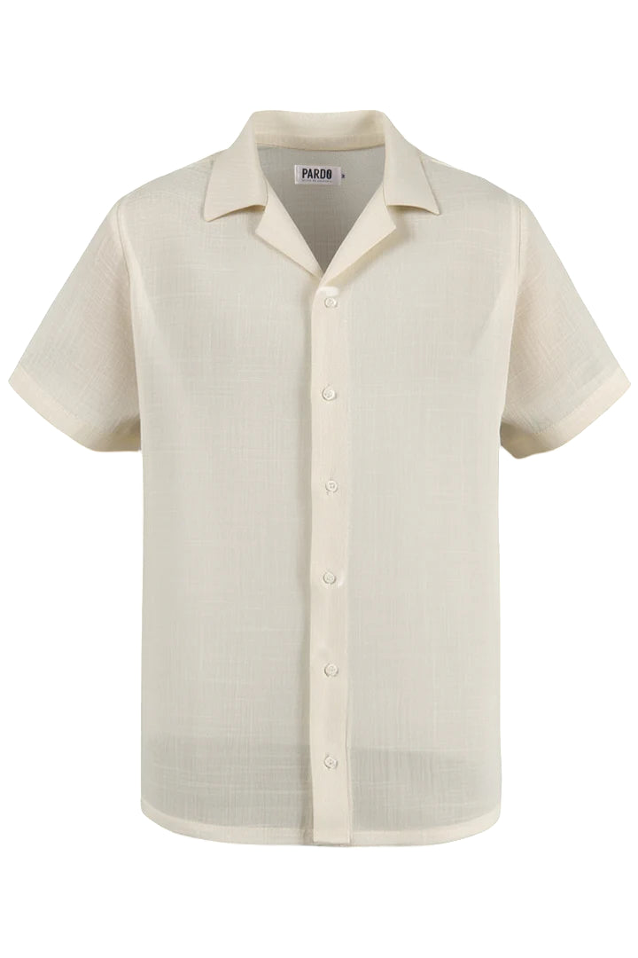 Camisa Lino Beige