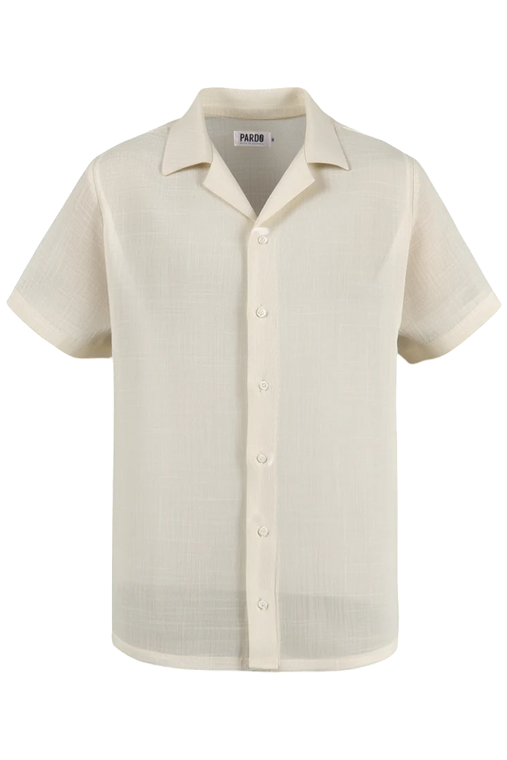 Camisa Lino Beige