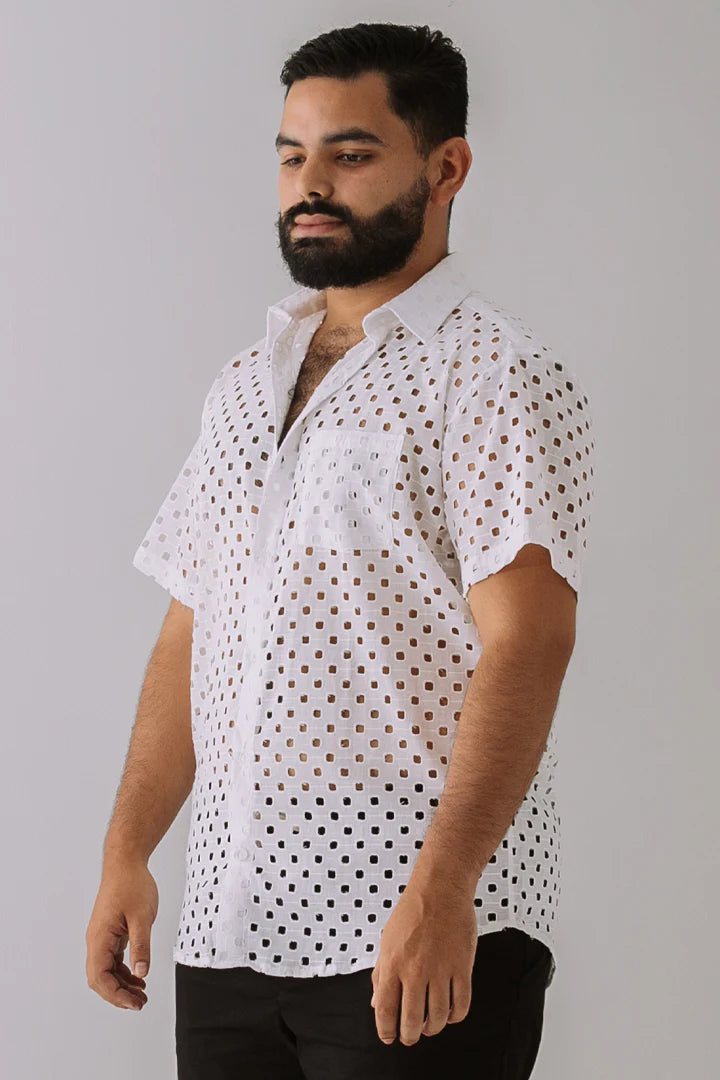 Camisa Troquel Cuadrados