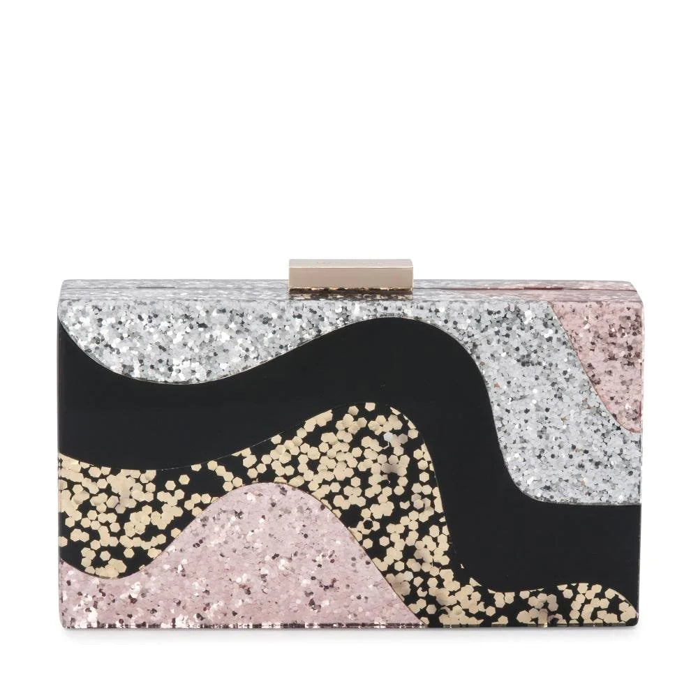 Paris Wavey Acrylic Clutch