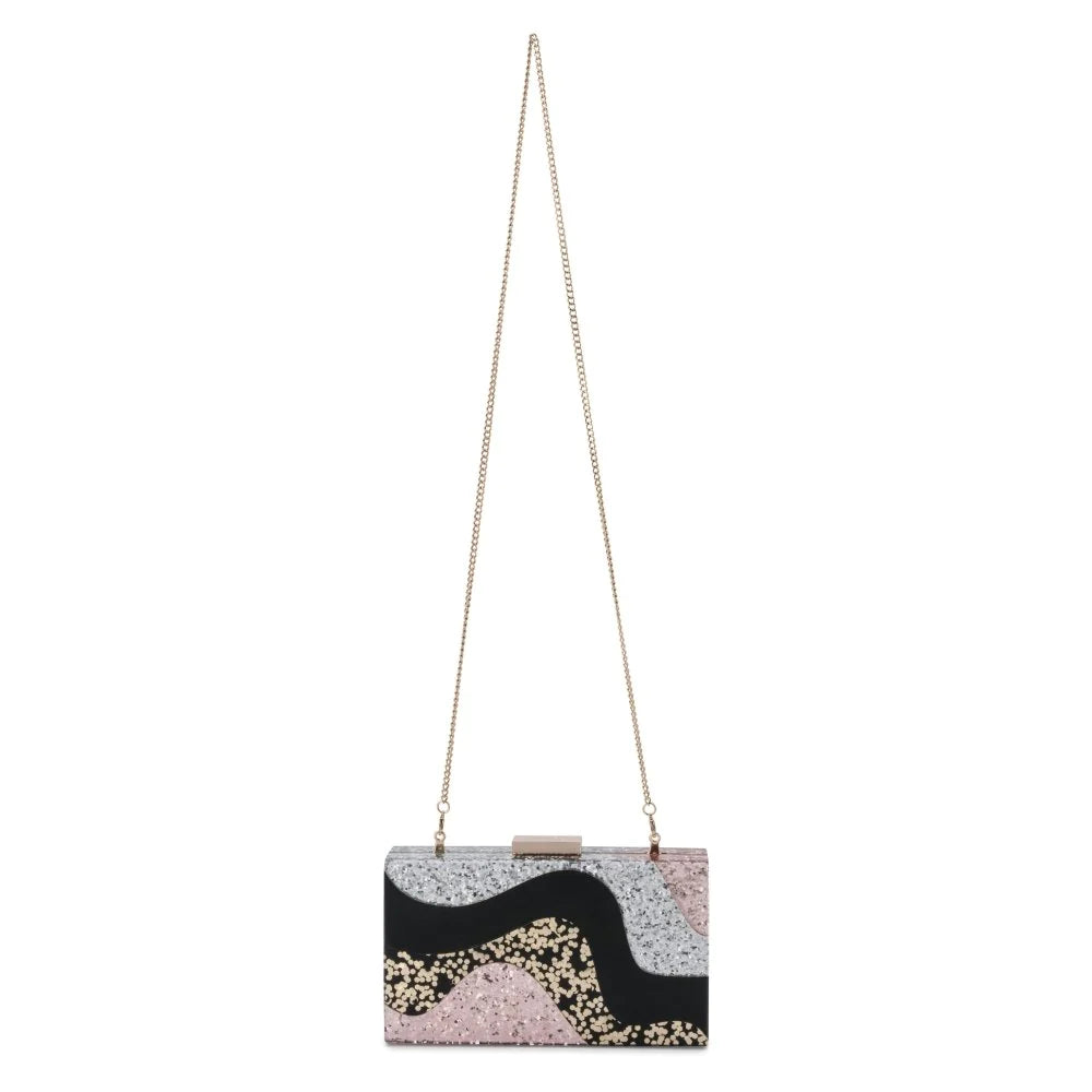 Paris Wavey Acrylic Clutch
