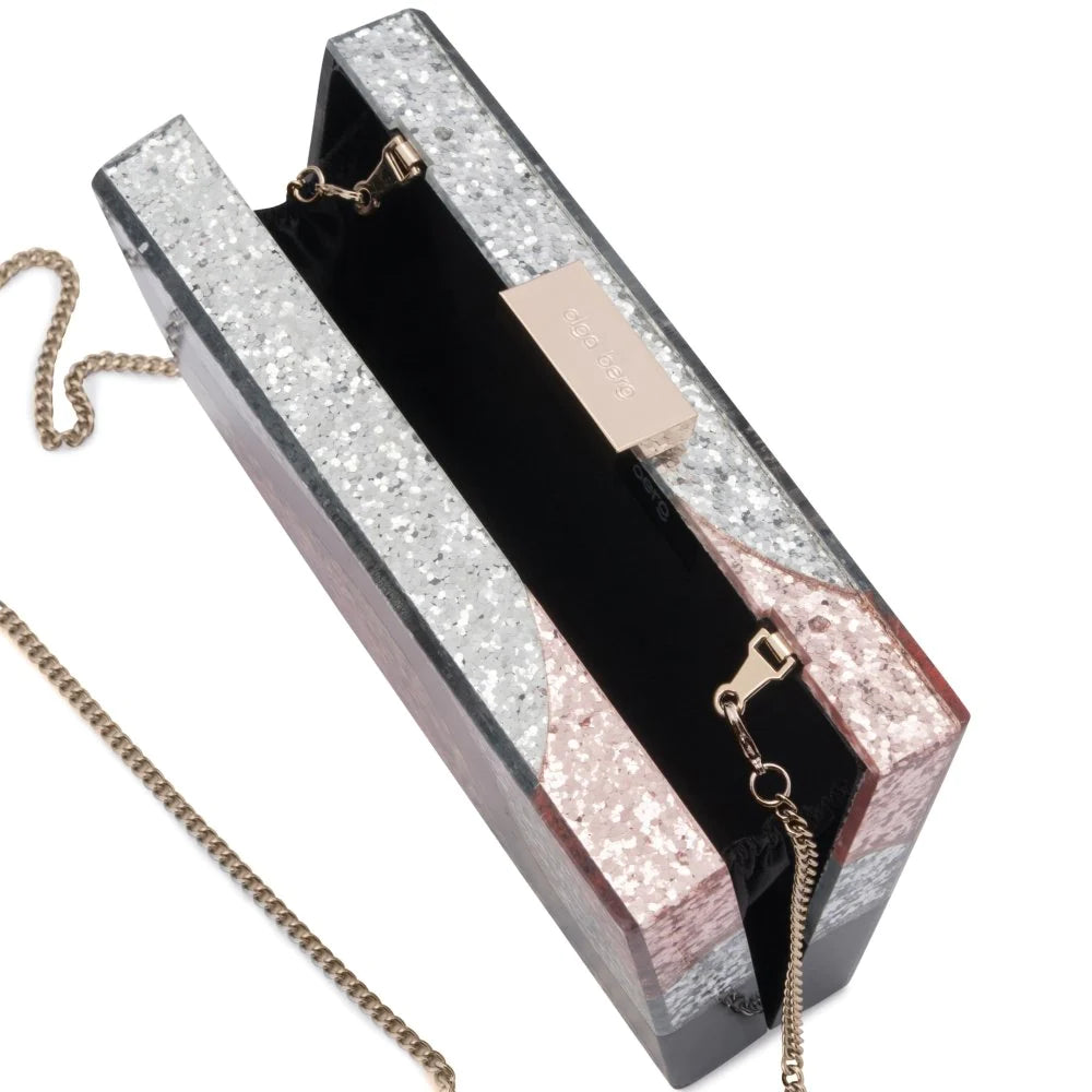 Paris Wavey Acrylic Clutch