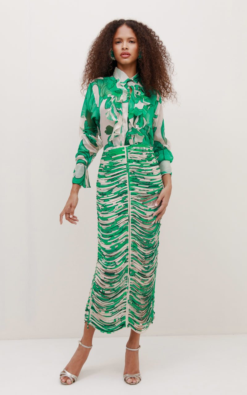 Midi Falda Floral Danielle