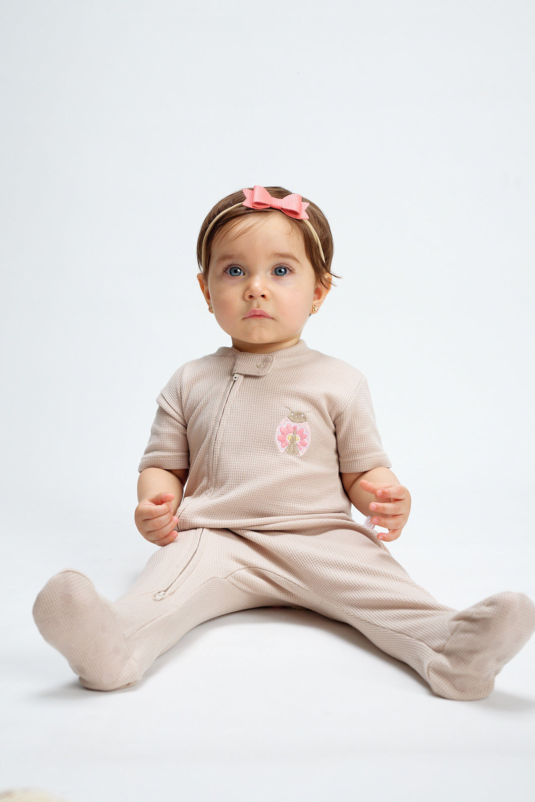 Pijama Floral Mariquita Arena