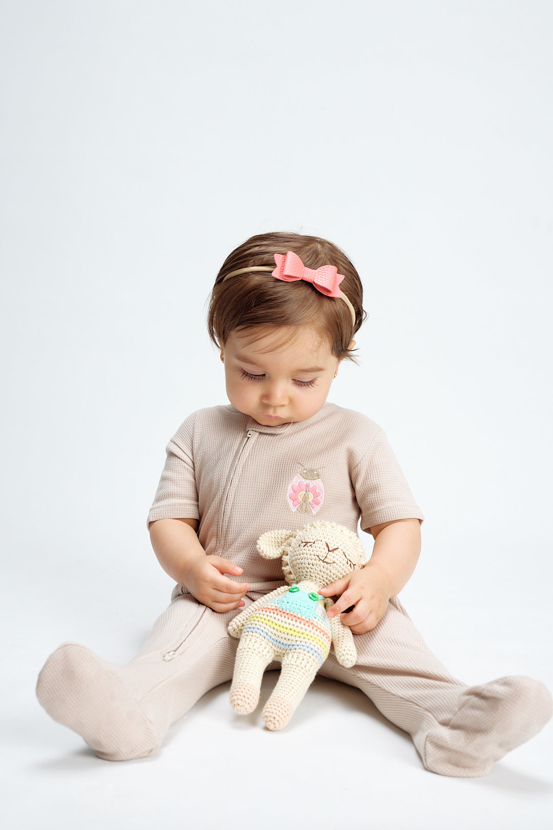 Pijama Floral Mariquita Arena