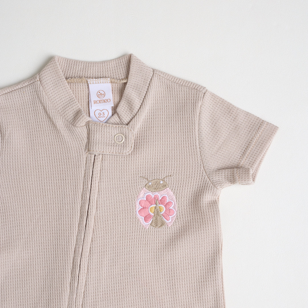 Pijama Floral Mariquita Arena