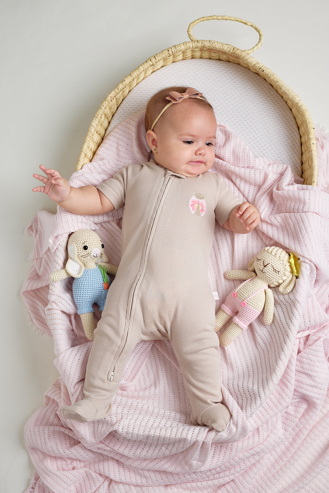 Pijama Floral Mariquita Arena