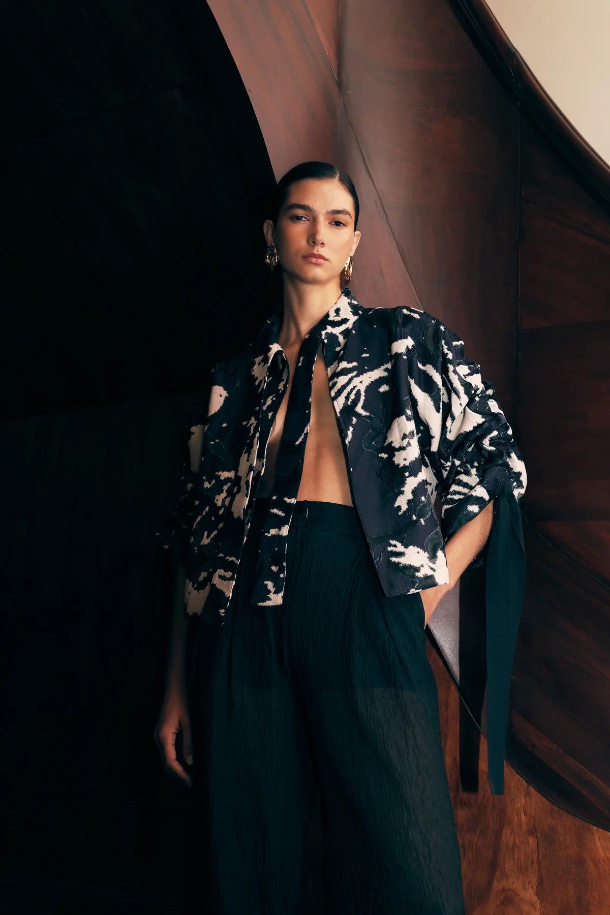 Chaqueta Jacquard Akra