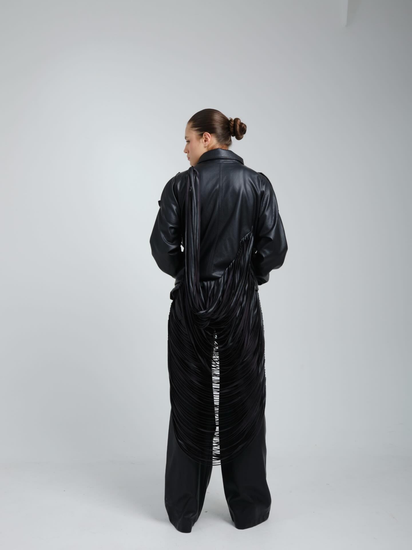 Pantalon Recto Con Flecos Ravello