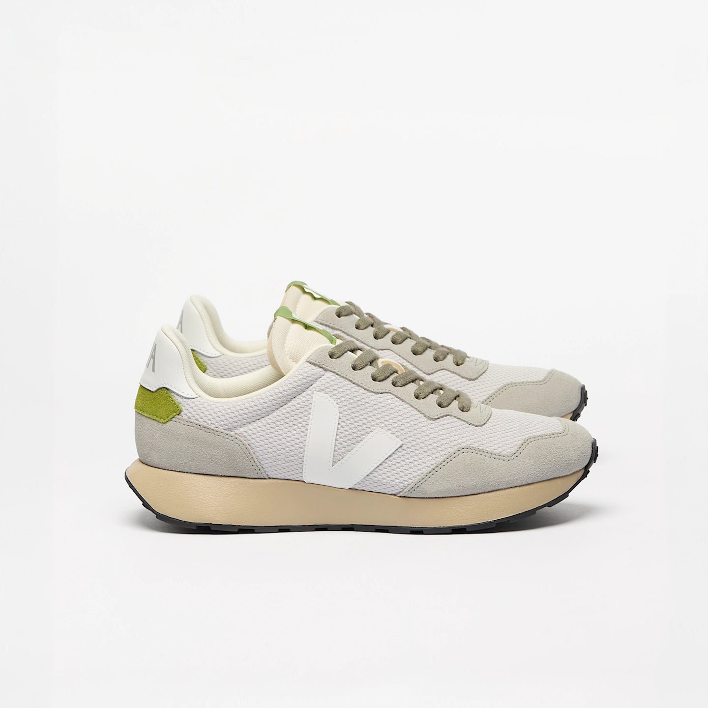 Tenis Veja De Hombre Paulistana Alveomesh Gris Claro Blanco Detox