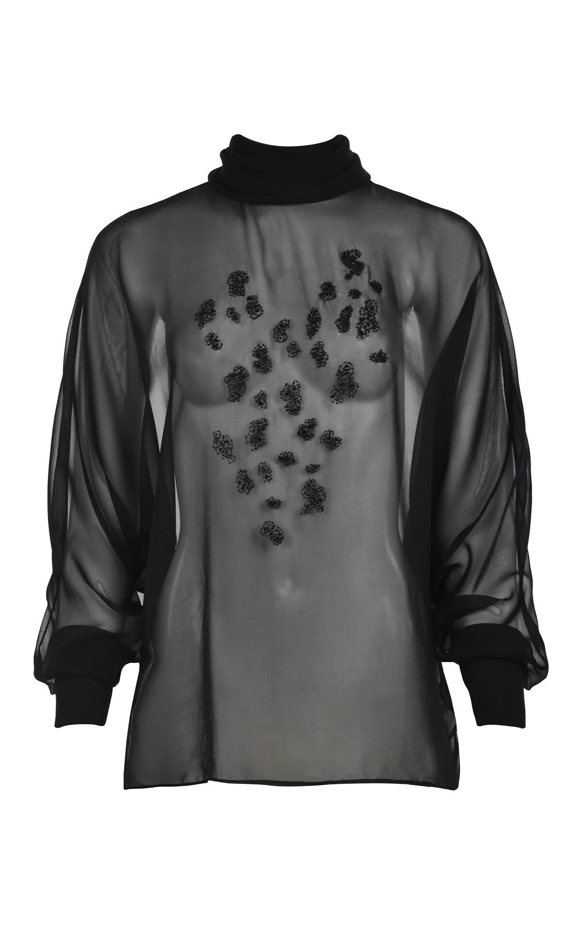 Blusa Bordada Transparente Dusk