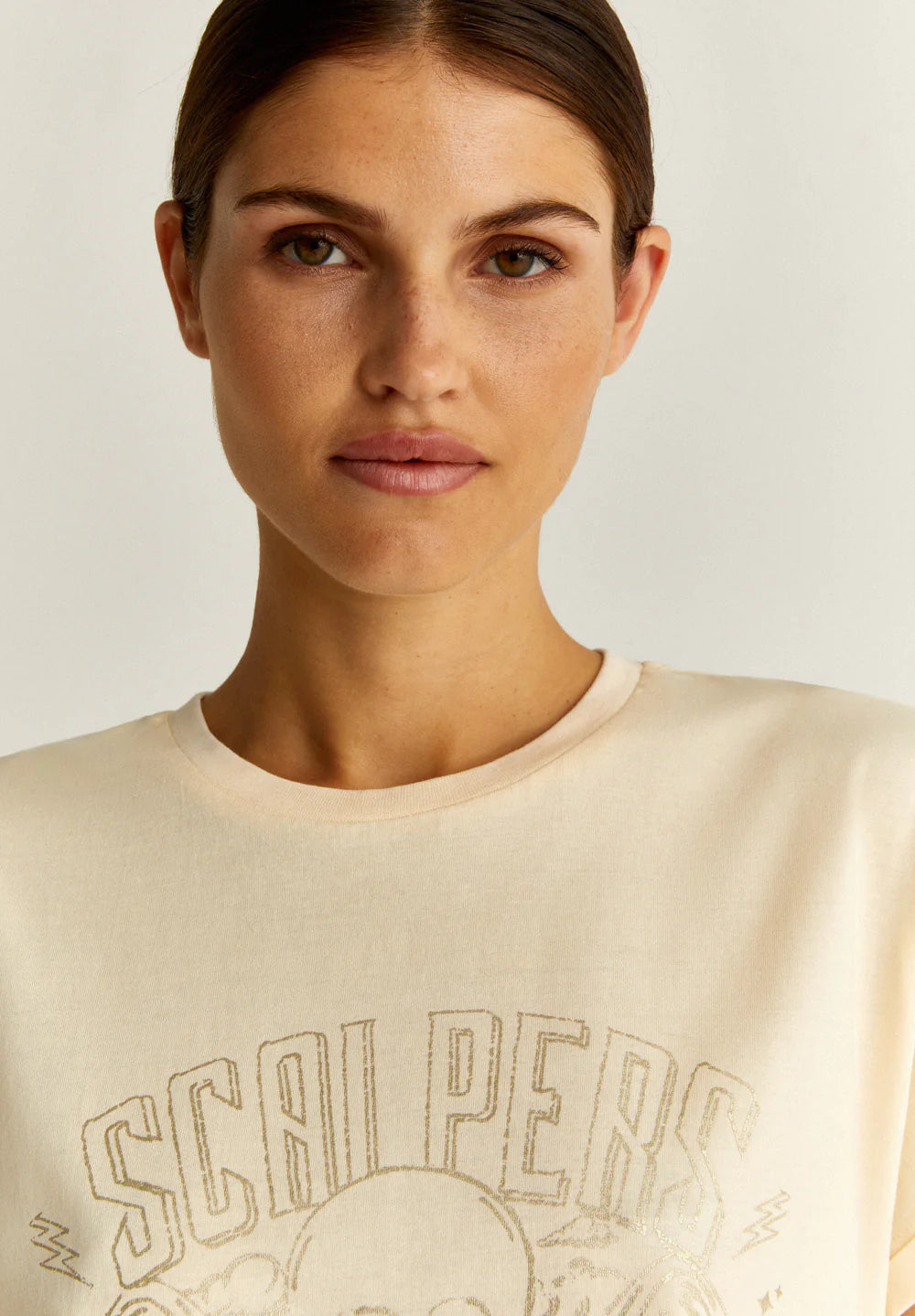 T-Shirt Rock Foil SCALPERS T-SHIRT Malva CO