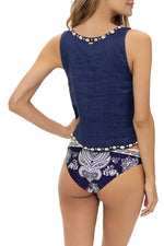 Crop Top Con Caracoles