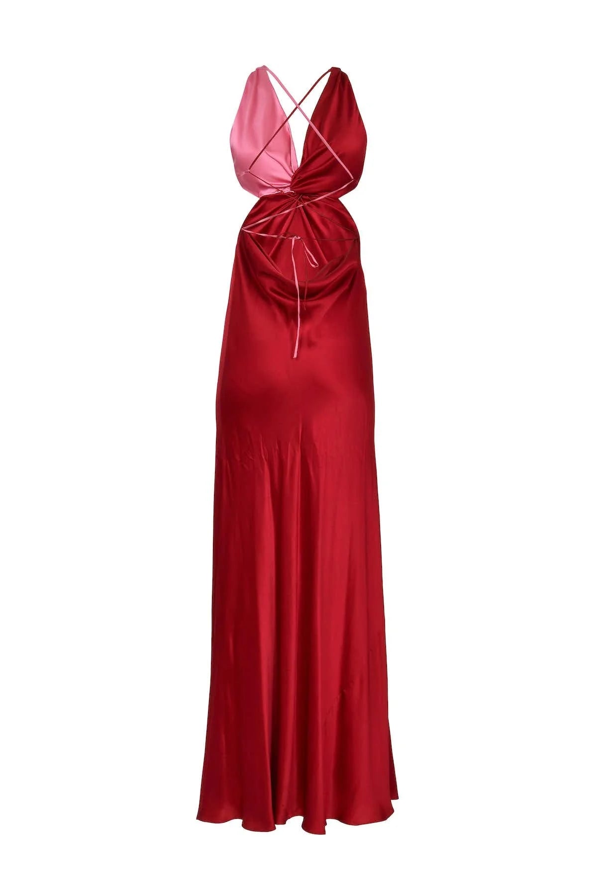 Vestido Straple Bicolor