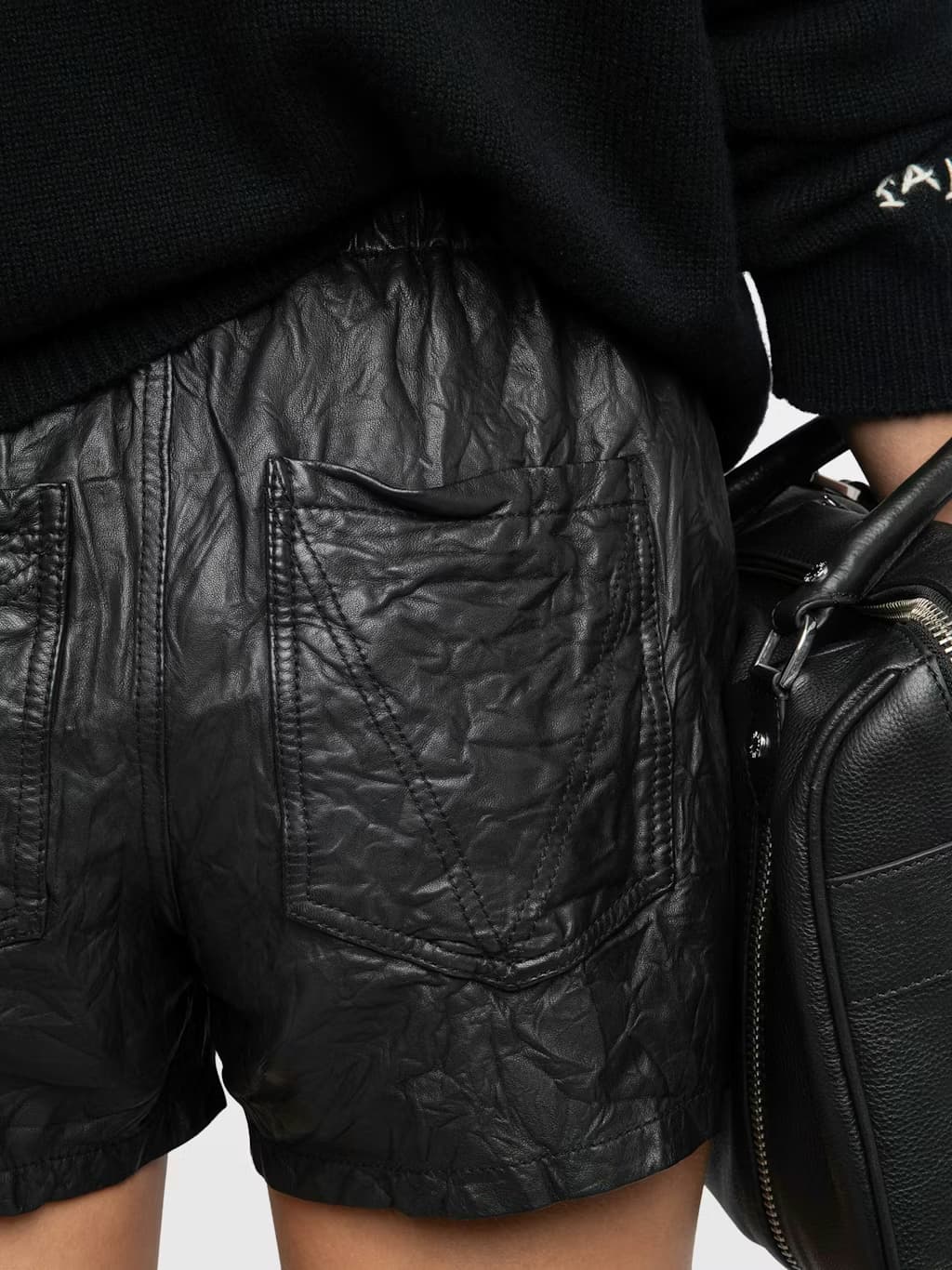 Short Pax Cuir Froisse Perm