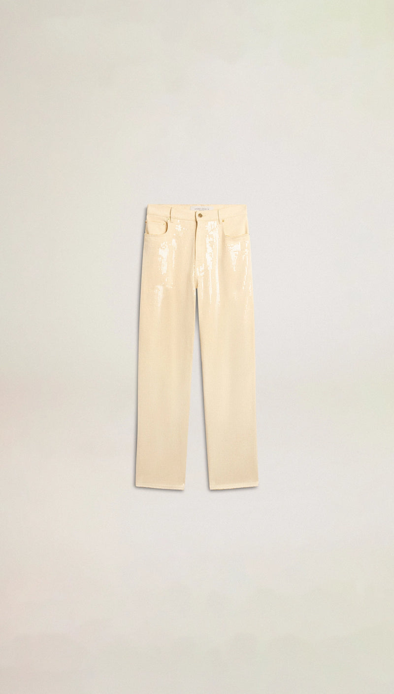 Pantalón Journey Kim Denim Sequins Embroidered Mujer