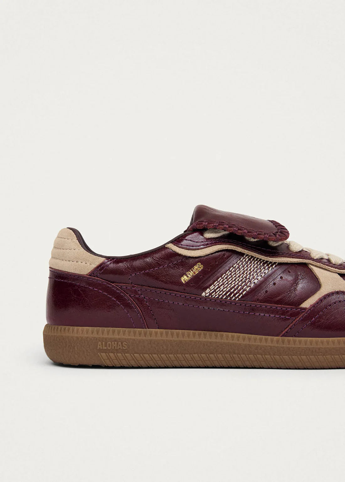 Tenis Alohas De Mujer Tb.490 Club Deep Burgundy Patent Leather