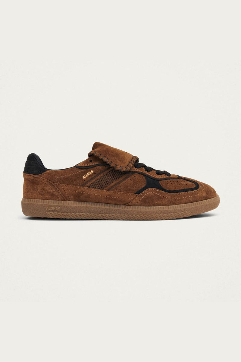 Tenis Alohas De Mujer Tb.490 Club Suede Brown Leather