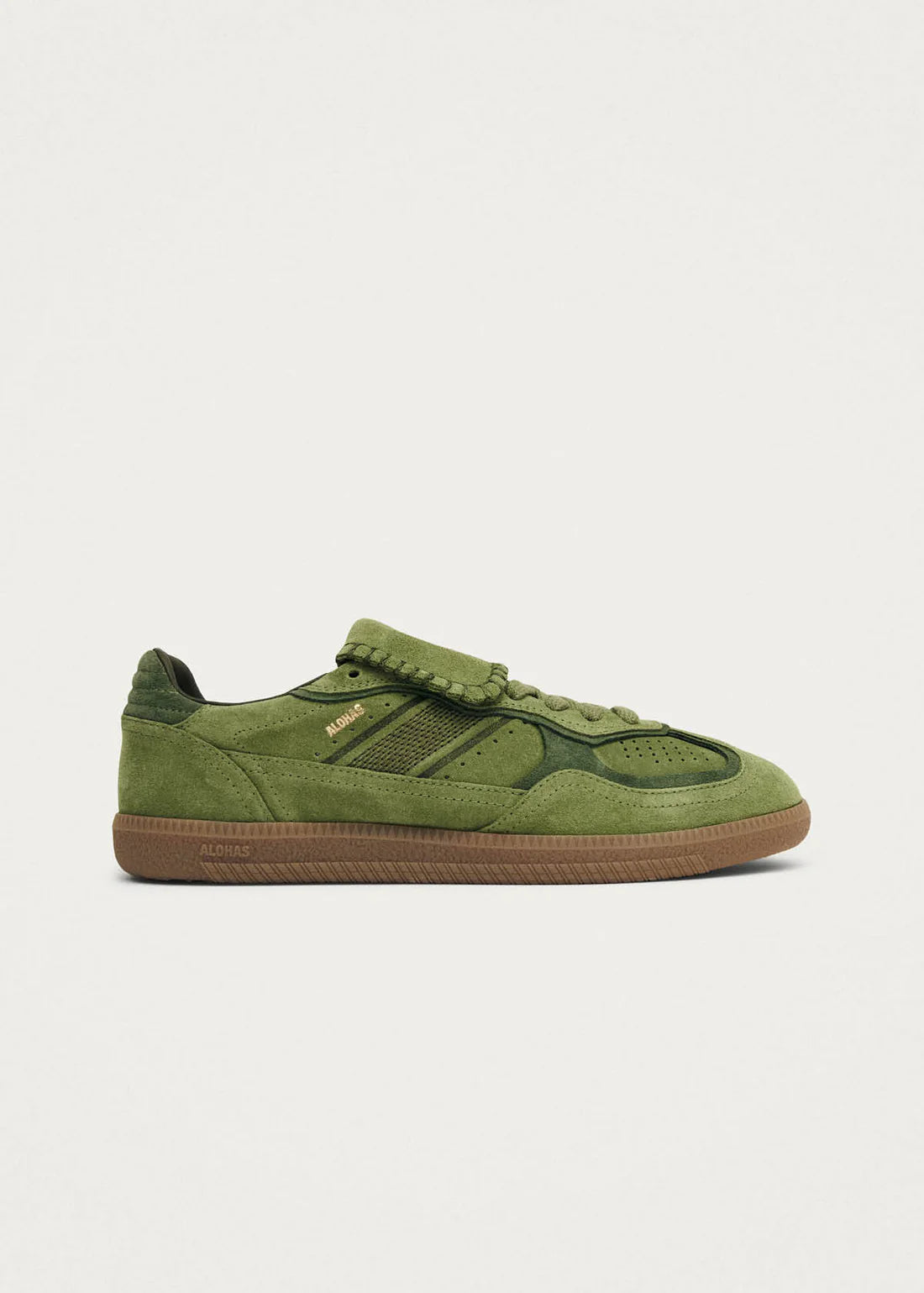 Tenis Alohas De Mujer Tb.490 Club Suede Green Leather