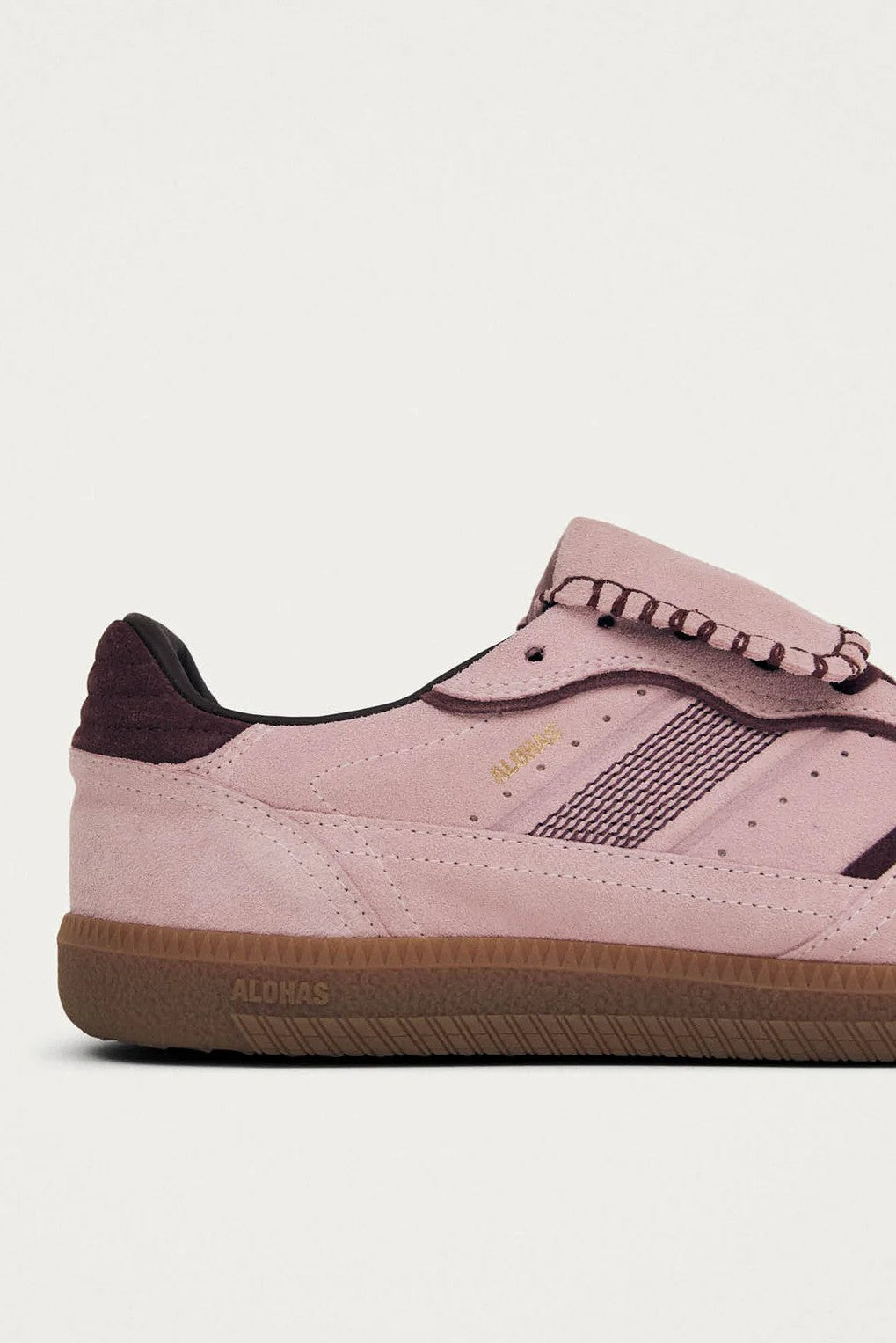 Tenis Alohas De Mujer Tb.490 Club Suede Pink Leather TENIS Malva CO